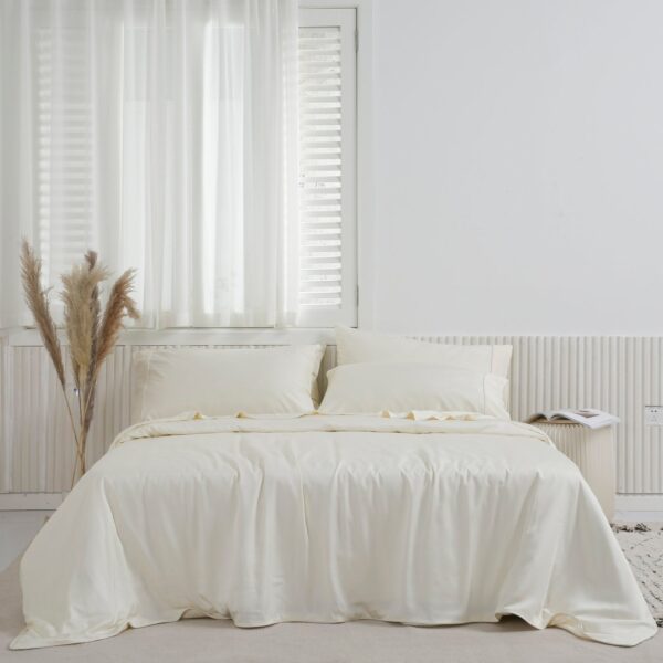 Off white bamboo sheets Nest by Nature