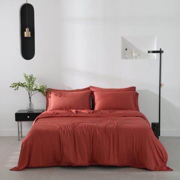 Burnt orange bamboo sheet Nest by Nature