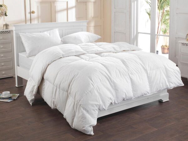 Down Duvet on queen size bed Nest by Nature